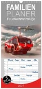Cover-Bild zum Titel 'Familienplaner 2027 - Feuerwehrfahrzeuge mit 5 Spalten (Wandkalender, 21 x 45 cm) CALVENDO' von 'Mh CONNECT 112 Marcus Heinz'