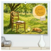 Cover-Bild zum Titel 'Land Pause - Ein Jahr im Cottagegarten (hochwertiger Premium Wandkalender 2026 DIN A2 quer), Kunstdruck in Hochglanz' von 'Fred Schimak'