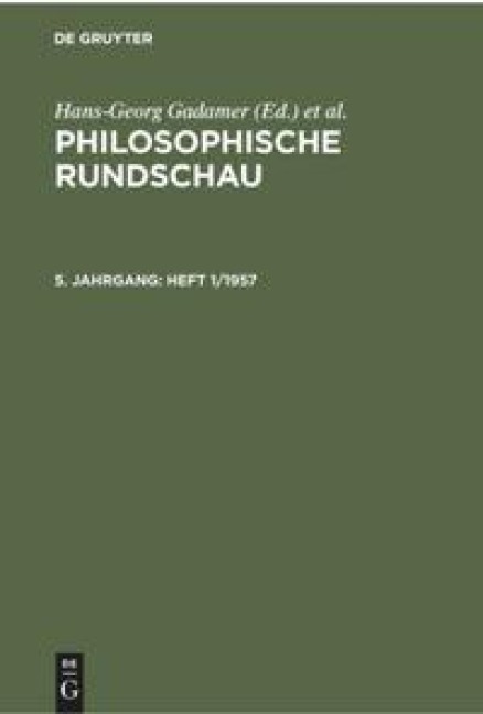 Heft 1/1957 - 