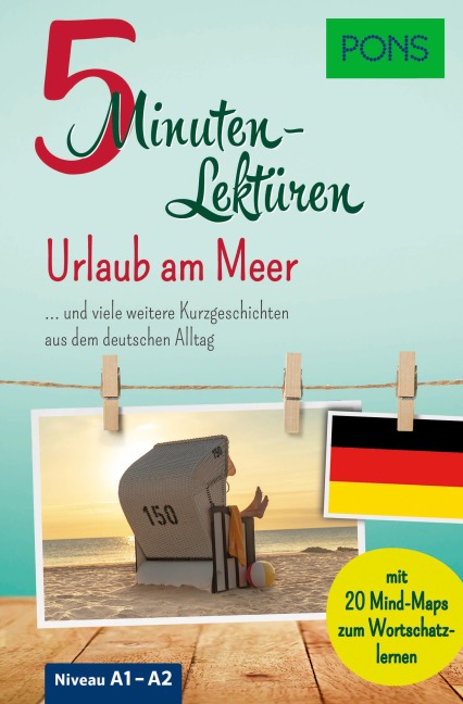 PONS 5-Minuten-Lektüren Deutsch A1-A2 - Urlaub am Meer - 