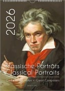 Cover-Bild zum Titel 'Komponisten-Kalender, ein Musik-Kalender 2026, DIN A3' von 'Peter Bach Jr.'