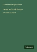 Cover-Bild zum Titel 'Fabeln und Erzählungen' von 'Christian Fürchtegott Gellert'