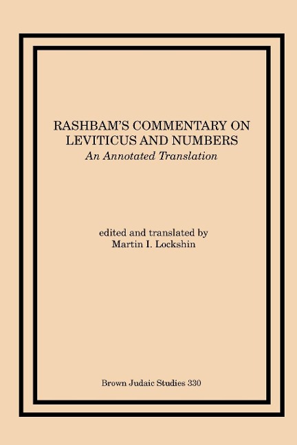 Rashbam's Commentary on Leviticus and Numbers - 