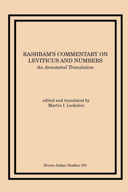 Rashbam's Commentary on Leviticus and Numbers - 
