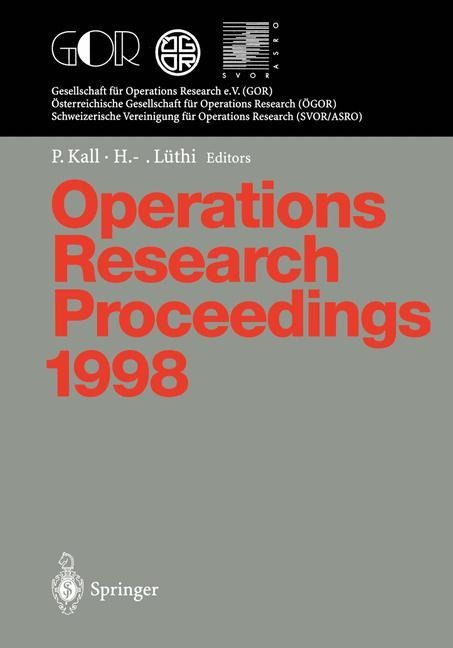 Operations Research Proceedings 1998 - 