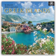 Cover-Bild zum Titel 'Greek Islands - Griechische Inseln 2026 - 16-Monatskalender' von 'Gifted Stationery Co. Ltd'