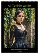 AI Gothic world - Mystical beauties of the night (Wall Calendar 2026 DIN A2 portrait), CALVENDO 12 Month Wall Calendar - Fred Schimak