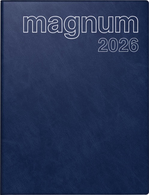 rido/idé 7027042386 | Buchkalender Mod. magnum 2026 | 183×240 mm, Kunststoff, dunkelblau - 