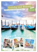 Cover-Bild zum Titel 'Venedig und Burano, Stadt am Wasser und Insel der bunten Häuser (Wandkalender 2026 DIN A2 hoch), CALVENDO Monatskalender' von 'Tilo Grellmann Photography'