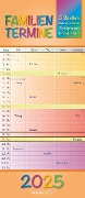 Regenbogen 2025 Familienplaner - Terminkalender - Familienkalender - 19,5x45 - 
