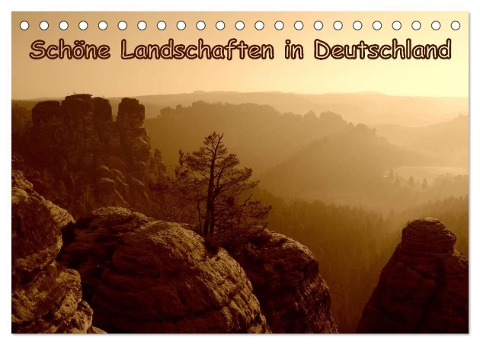 Schöne Landschaften in Deutschland (Tischkalender 2024 DIN A5 quer), CALVENDO Monatskalender - Gugigei Gugigei