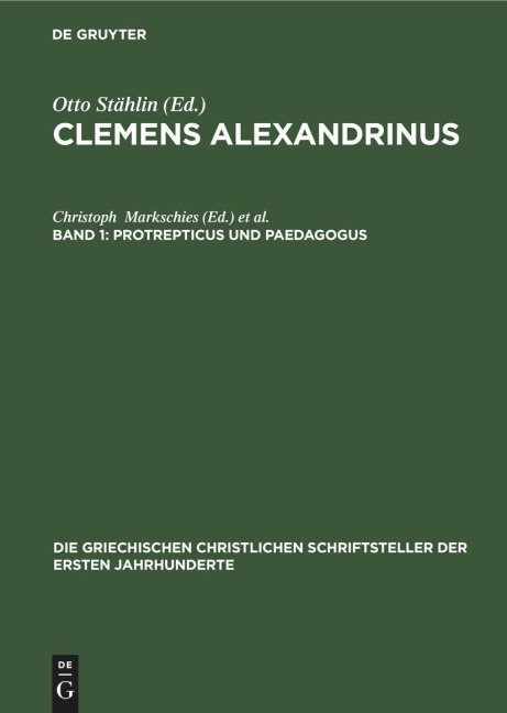 Protrepticus und Paedagogus - 