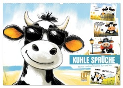 Kuhle Sprüche (Wandkalender 2026 DIN A2 quer), CALVENDO Monatskalender - Sabine Löwer