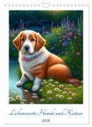 Liebenswerte Hunde und Katzen (Wandkalender 2026 DIN A4 hoch), CALVENDO Monatskalender - Angelika Beuck