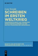 Cover-Bild zum Titel 'Schreiben im Ersten Weltkrieg' von 'Lena Sowada'