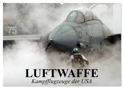 Cover-Bild zum Titel 'Luftwaffe. Kampfflugzeuge der USA (Wandkalender 2026 DIN A2 quer), CALVENDO Monatskalender' von 'Elisabeth Stanzer'