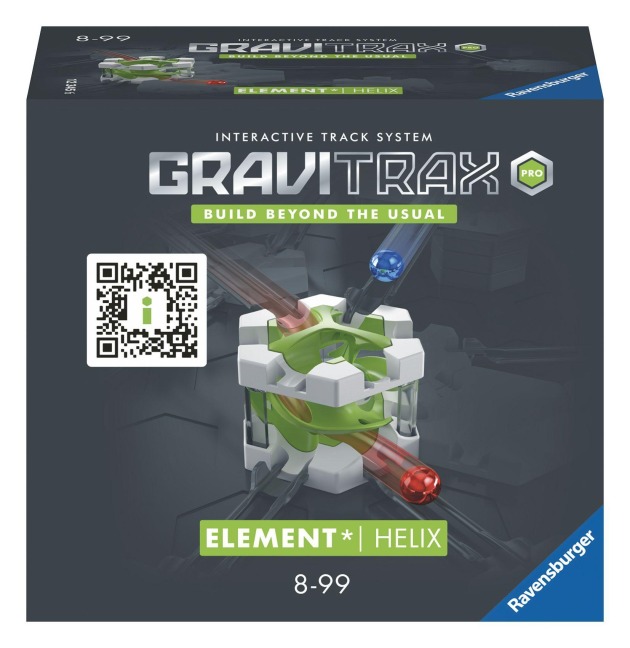 Ravensburger GraviTrax PRO Element Helix -Zubehör für das GraviTrax Kugelbahnsystem. Kombinierbar mit allen GraviTrax Produktlinien, Starter-Sets, Extensions & Elements, Konstruktionsspielzeug ab 8 J. - 