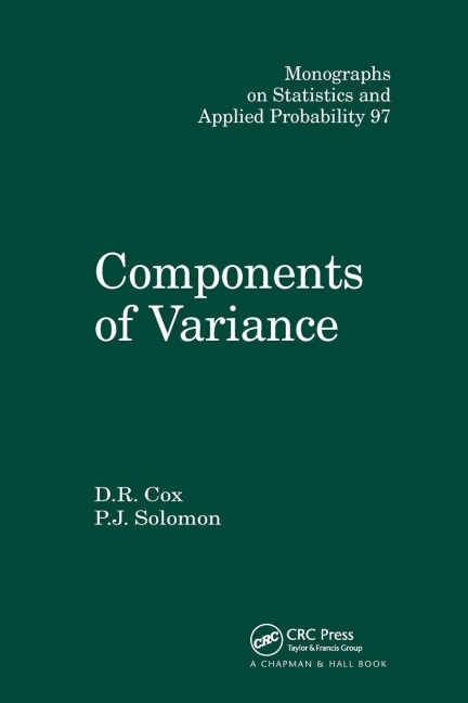 Components of Variance - D. R. Cox, P. J. Solomon