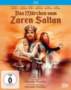Cover-Bild zum Titel 'Das Märchen vom Zaren Saltan' von 'Alexander Pushkin, Igor Gelein, Aleksandr Ptushko, Gavriil Popov'
