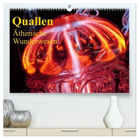 Quallen ¿ Ätherische Wunderwesen (hochwertiger Premium Wandkalender 2025 DIN A2 quer), Kunstdruck in Hochglanz - Elisabeth Stanzer