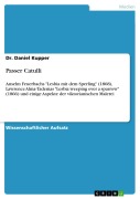 Cover-Bild zum Titel 'Passer Catulli' von 'Daniel Kupper'