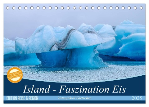 Island - Faszination Eis. Vatnajökull Gletscher (Tischkalender 2025 DIN A5 quer), CALVENDO Monatskalender - Matthias Klenke