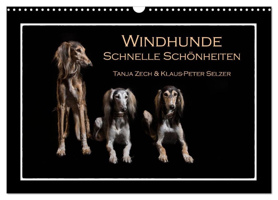 Windhunde - Schnelle Schönheiten (Wandkalender 2026 DIN A3 quer), CALVENDO Monatskalender - Tanja Zech & Klaus-Peter Selzer