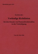 Cover-Bild zum Titel 'Merkblatt geh. 9/12 Vorläufige Richtlinien für den Einsatz von Panzerabwehrwaffen in der Verteidigung' von ''