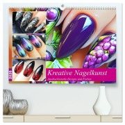 Cover-Bild zum Titel 'Kreative Nagelkunst. Ausdrucksstarke Designs und Farben (hochwertiger Premium Wandkalender 2026 DIN A2 quer), Kunstdruck in Hochglanz' von 'Rose Hurley'