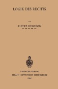 Cover-Bild zum Titel 'Logik des Rechts' von 'Rupert Schreiber'