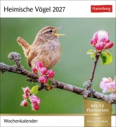 Cover-Bild zum Titel 'Heimische Vögel Postkartenkalender 2027 - Wochenkalender mit 53 Postkarten' von ''