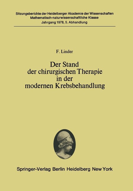 Der Stand der chirurgischen Therapie in der modernen Krebsbehandlung - F. Linder