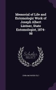 Cover-Bild zum Titel 'Memorial of Life and Entomologic Work of Joseph Albert Lintner, State Entomologist, 1874-98' von 'Ephraim Porter Felt'