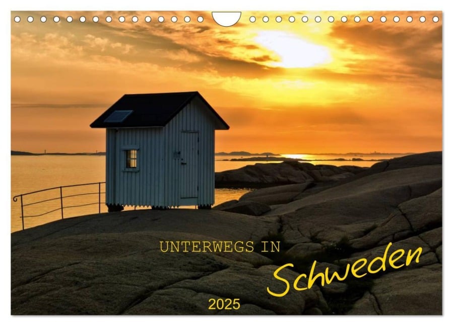 Unterwegs in Schweden (Wandkalender 2025 DIN A4 quer), CALVENDO Monatskalender - Manuela Falke