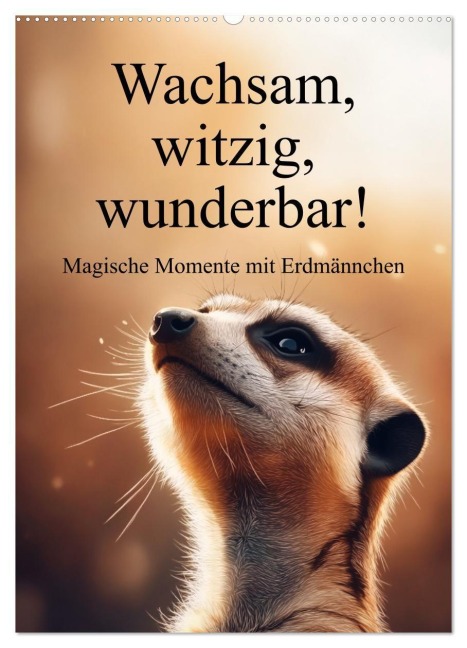 Wachsam, witzig, wunderbar! - Magische Momente mit Erdmännchen (Wandkalender 2027 DIN A2 hoch), CALVENDO Monatskalender - Simone Wunderlich