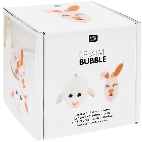 Häkelset Bubble "Häschen + Lamm" - 