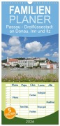Cover-Bild zum Titel 'Familienplaner 2026 - Passau - Dreiflüssestadt an Donau, Inn und Ilz mit 5 Spalten (Wandkalender, 21 x 45 cm) CALVENDO' von 'Siegfried Kuttig'