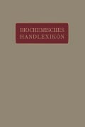 Cover-Bild zum Titel 'Biochemisches Handlexikon' von 'H. Altenburg, H. Einbeck, H. Euler, E. S. Faust, C. Funk'
