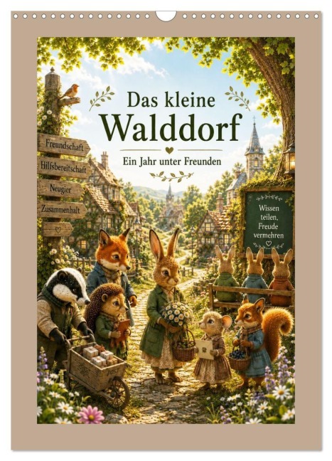 Das kleine Walddorf (Wandkalender 2027 DIN A3 hoch), CALVENDO Monatskalender - Sonja Hofmann
