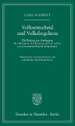 Cover-Bild zum Titel 'Volksentscheid und Volksbegehren.' von 'Carl Schmitt'
