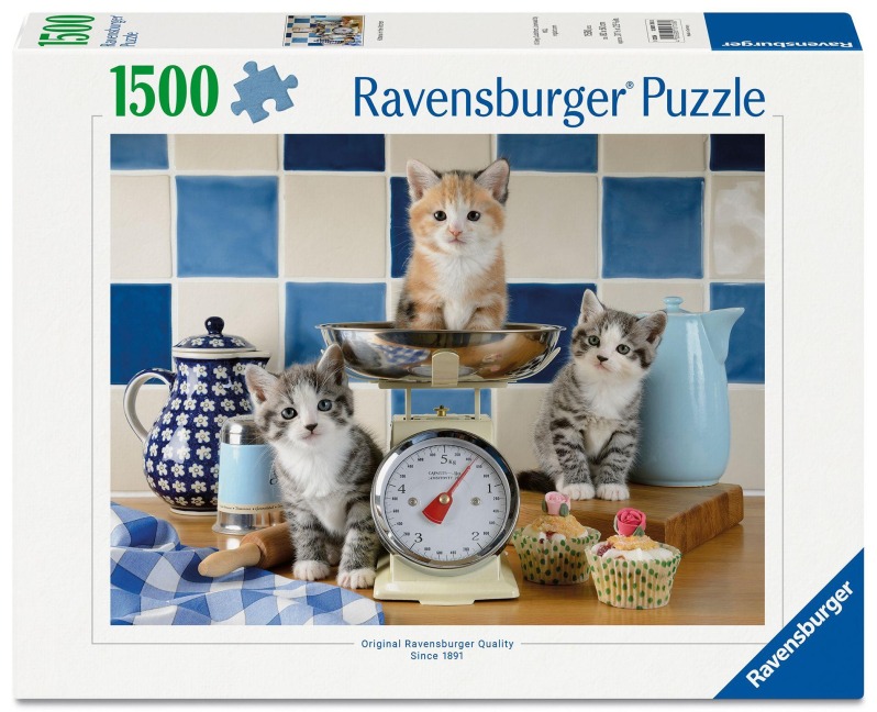 Erwachsenenpuzzle 1500 Teile - Kätzchen in der Küche - 