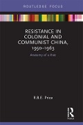 Cover-Bild zum Titel 'Resistance in Colonial and Communist China, 1950-1963' von 'R. B. E. Price'