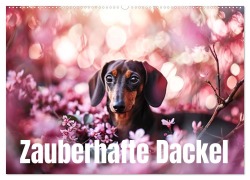 Cover-Bild zum Titel 'Zauberhafte Dackel (Wandkalender 2026 DIN A2 quer), CALVENDO Monatskalender' von 'Ally Bee'