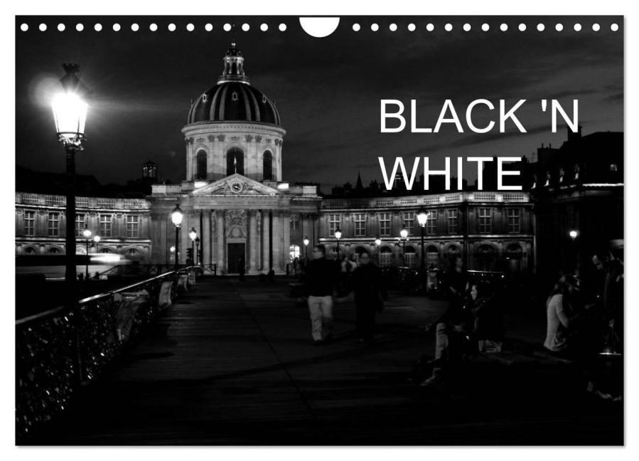 BLACK 'N WHITE (Wandkalender 2026 DIN A4 quer), CALVENDO Monatskalender - Marie Schrader