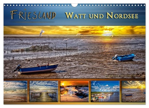 Friesland - Watt und Nordsee (Wandkalender 2025 DIN A3 quer), CALVENDO Monatskalender - Peter Roder