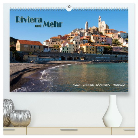 Riviera und Mehr - Nizza, Cannes, San Remo, Monaco (hochwertiger Premium Wandkalender 2024 DIN A2 quer), Kunstdruck in Hochglanz - Hermann Koch
