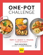 Cover-Bild zum Titel 'Die One-Pot-Challenge' von 'Sarah Schocke, Sandra Schumann, Jumbo Schreiner, Martin Kintrup'
