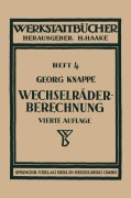 Cover-Bild zum Titel 'Wechselräderberechnung für Drehbänke' von 'Georg Knappe'