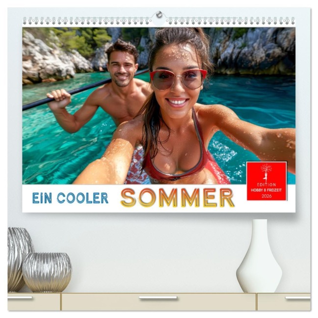 Ein cooler Sommer (hochwertiger Premium Wandkalender 2026 DIN A2 quer), Kunstdruck in Hochglanz - Peter Roder