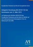 Cover-Bild zum Titel 'Delegierte Verordnung (EU) 2019/1122 der Kommission vom 12. März 2019' von 'Europäisches Parlament und Rat der Europäischen Union'